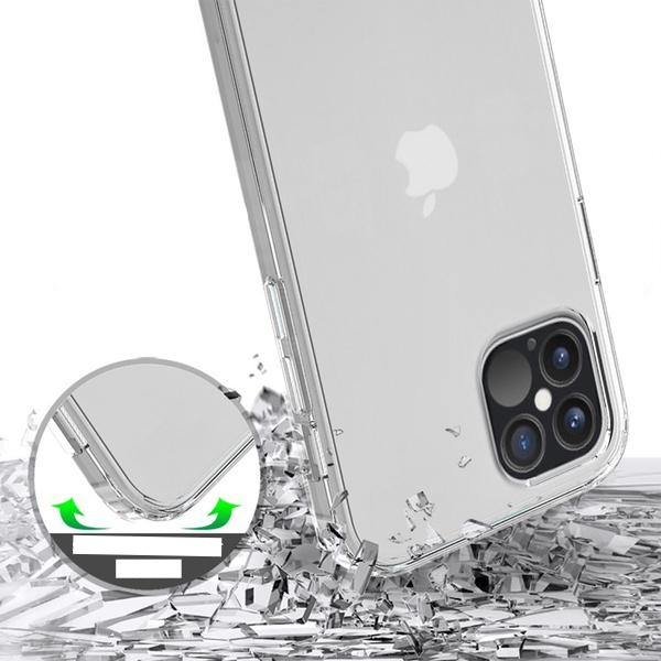 iPhone 13 Hybrid Hülle TPU Bumper   Acryl Rückseite Pankow (10799) - Transparent