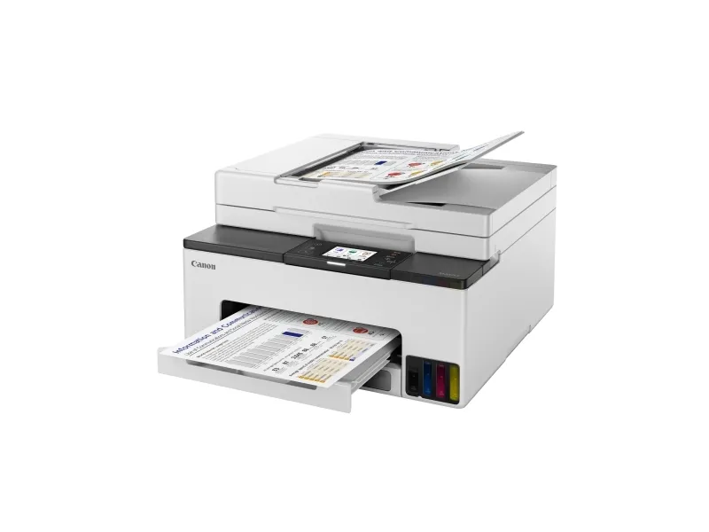 Canon MAXIFY GX2050 - Multifunktionsprinter - farve - blækprinter - kan genopfyldes - Legal (216 x 356 mm)/A4 (210 x 297 mm) (original) - A4/Legal (medie) - op til 15 ipm (udskriver) - 250 ark - 33.6 Kbps - USB 2.0, Wi-Fi(ac), LAN