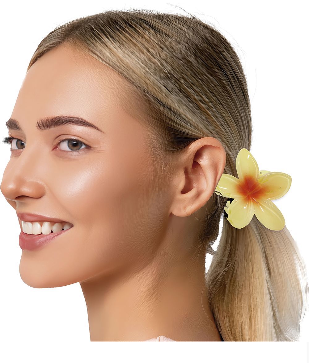Bloem Haarclip Geel