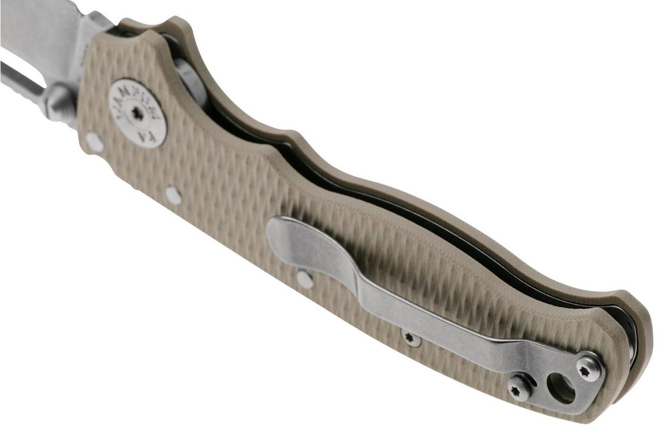 Demko Knives AD20.5 Shark-Lock CPM 3V Clip Point AD205-3V-CTCP Coyote G10, zakmes