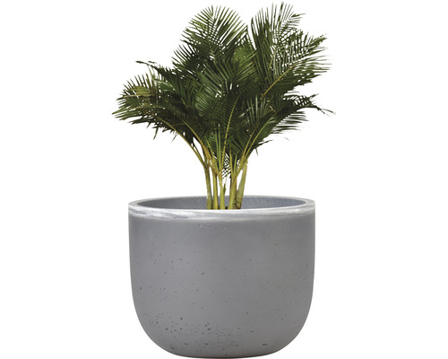 Lafiora gladde plantenpot Ø 30 cm H 24 cm antraciet/grijs