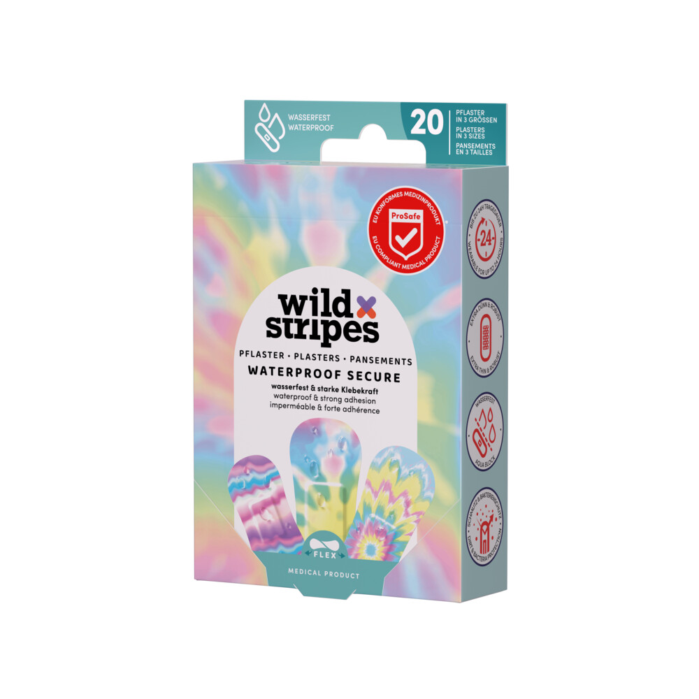 Wild Stripes Pleisters Waterproof Rainbow20 stuks