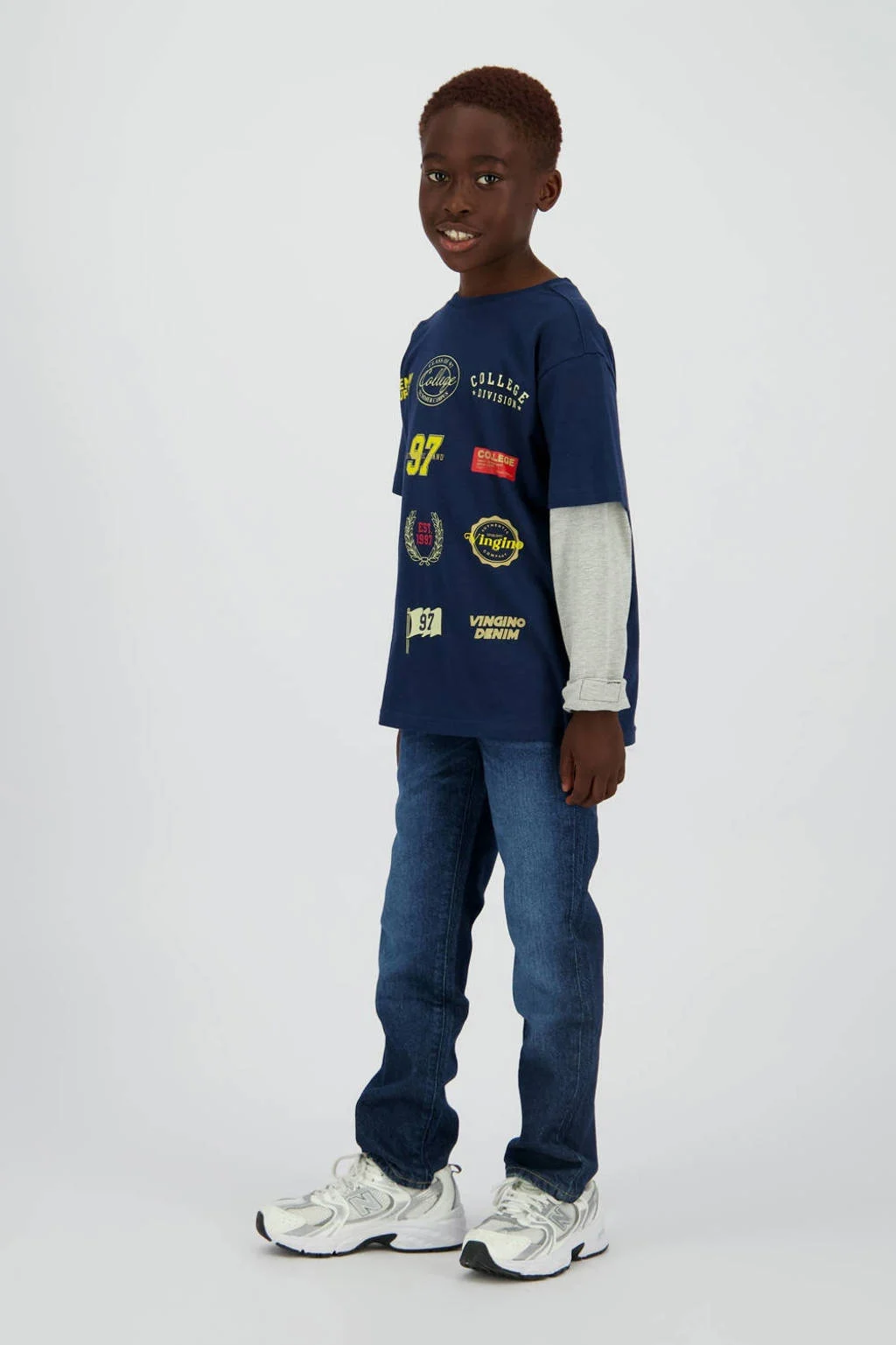 Vingino waist regular fit jeans dark blue denim