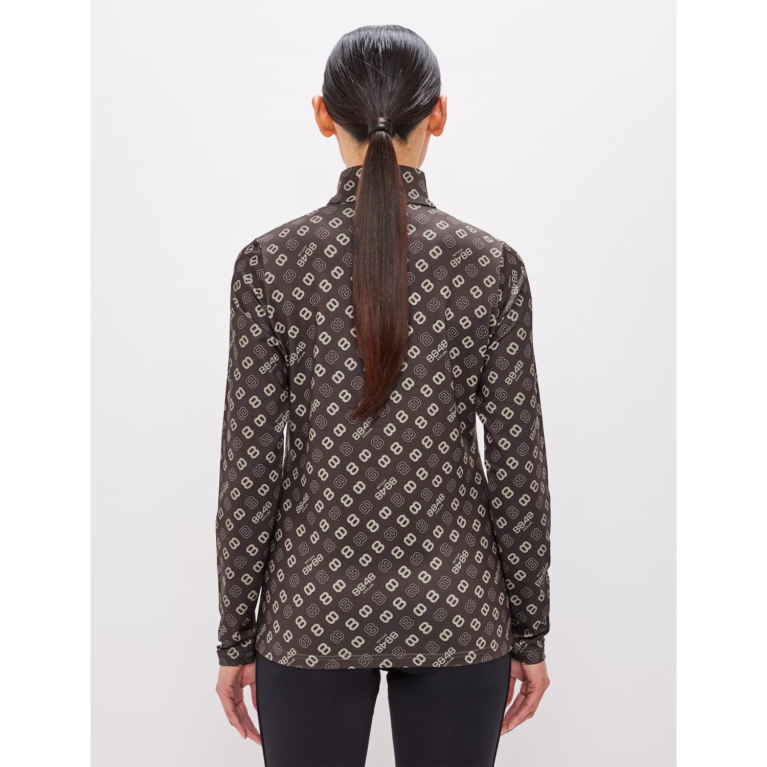 8848  Monogram W 1/2 Zip