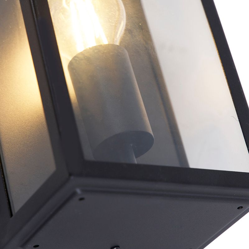 Smart buiten wandlamp zwart 25,5 incl. WiFi A60 IP44 - Rotterdam