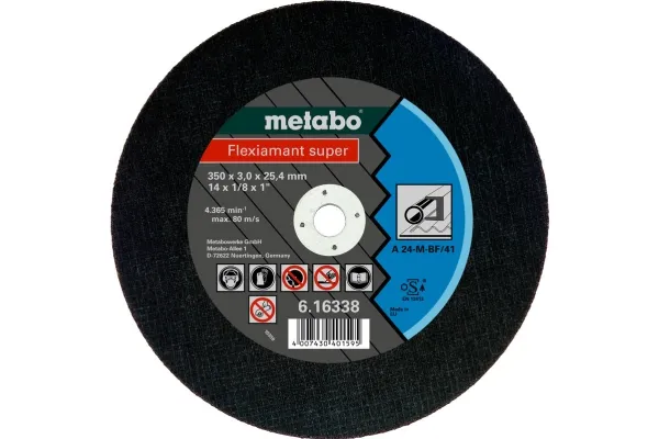 Metabo 616215000, Skæreskive, Fladcenter, Stål, Metabo, 2,54 cm, 40 cm