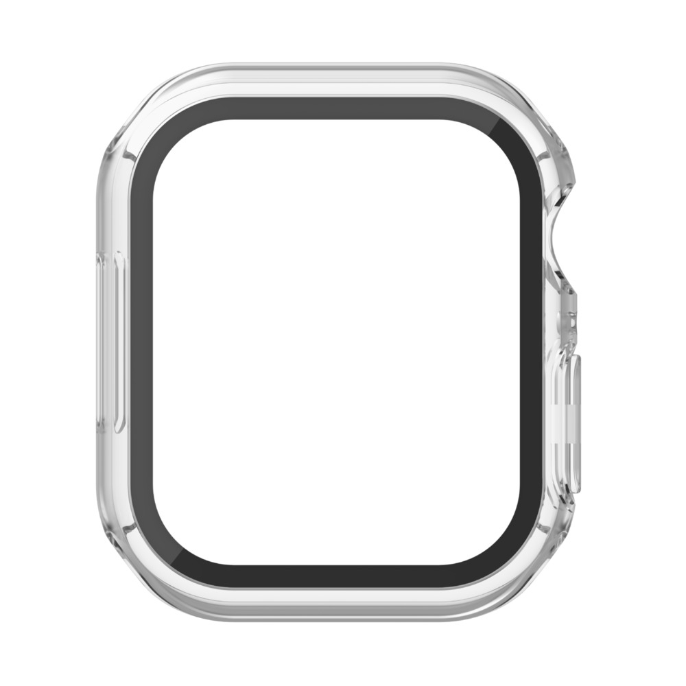 2in1 Apple Watch (41/40mm) TemperedCurve Antibakterieller Hardcase Bumper   Panzerglas (OVG003ZZCL) - Transparent