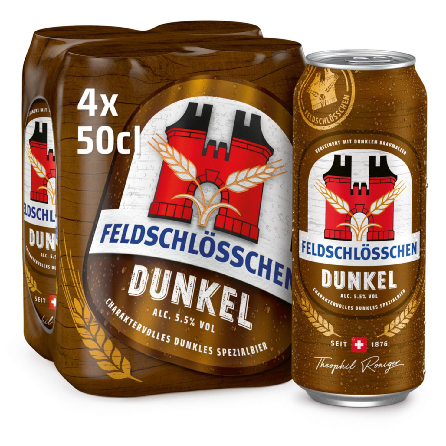 Feldschlösschen Dunkel Spezial Bier 4x50cl -200cl