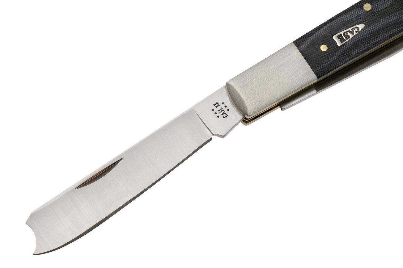 Case Razor 27823 Smooth Black Micarta 102005RAZ SS, zakmes