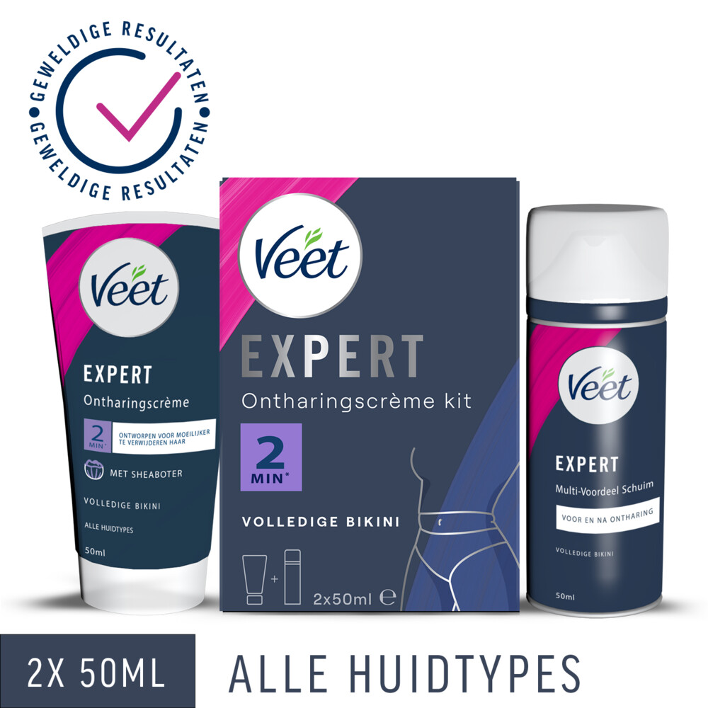 Veet Expert Ontharingscrème Bikini Kit2 x 50 ml
