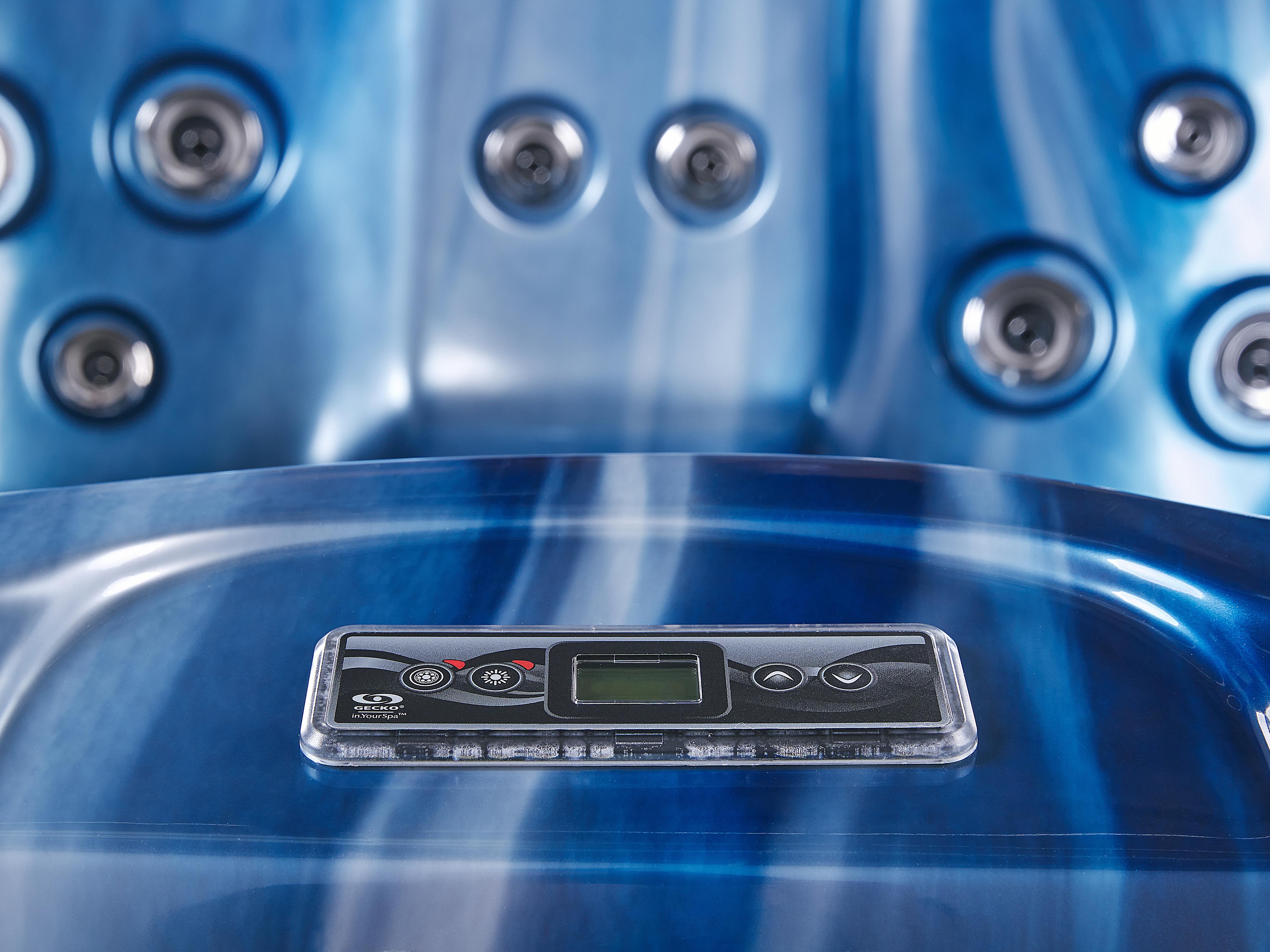 Buiten hottub met LED ARCELIA Blauw