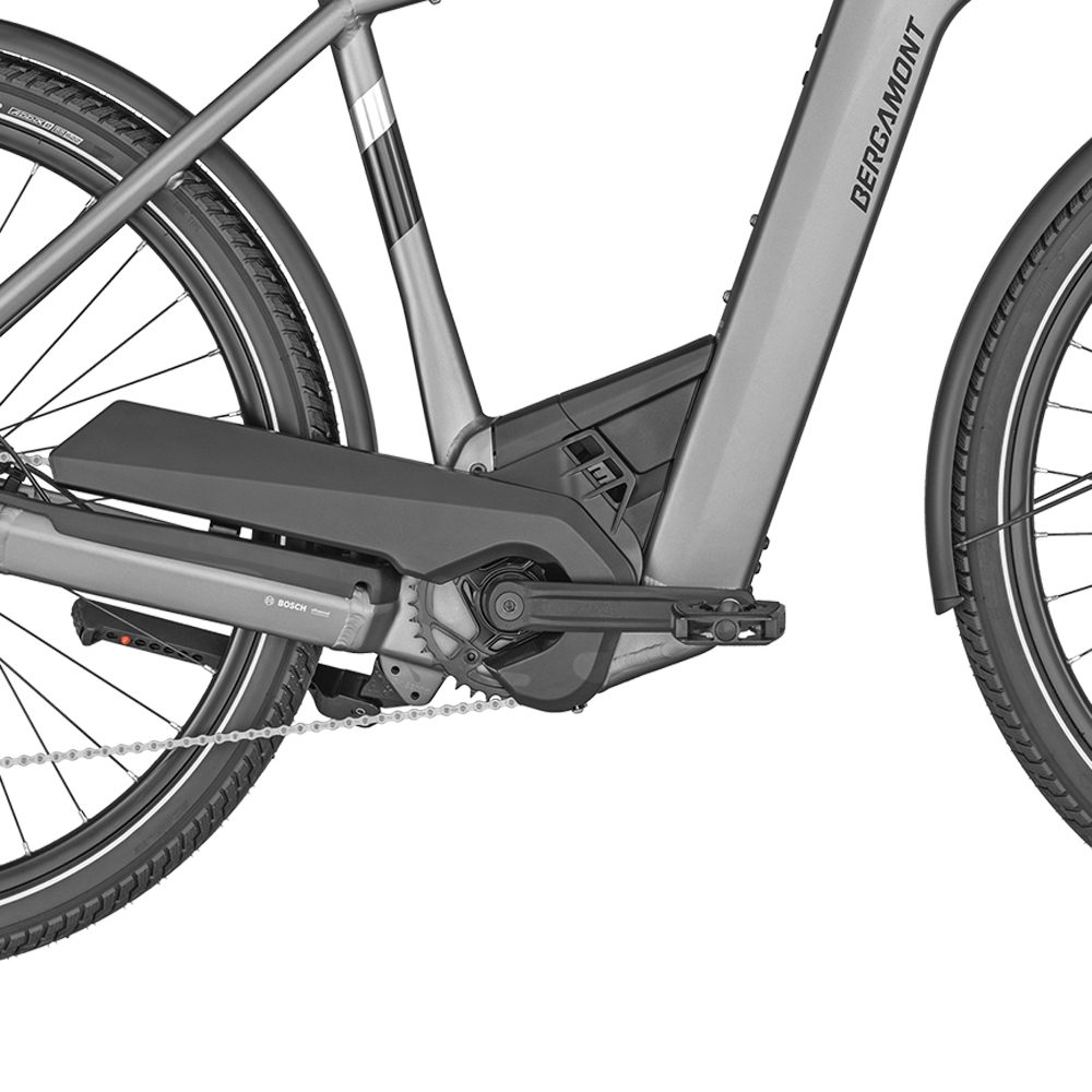 Bergamont E-Horizon Sport 6 Gent E-Trekkingrad Herren matt titanium silver