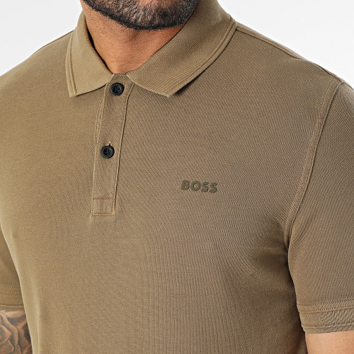 Polo Manches Courtes Slim Prime 50468576 Marron Clair