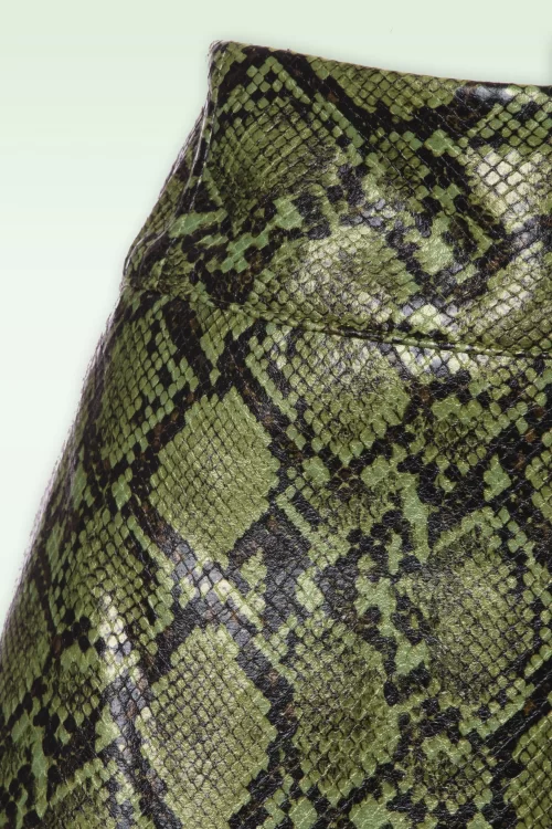 King Louie Olivia Viper rok in zwart en groen