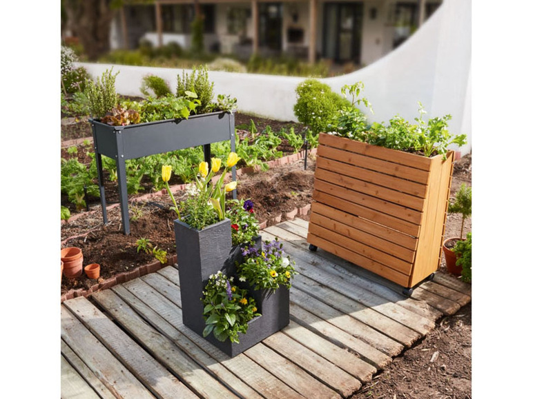 Bloempot in trapvorm