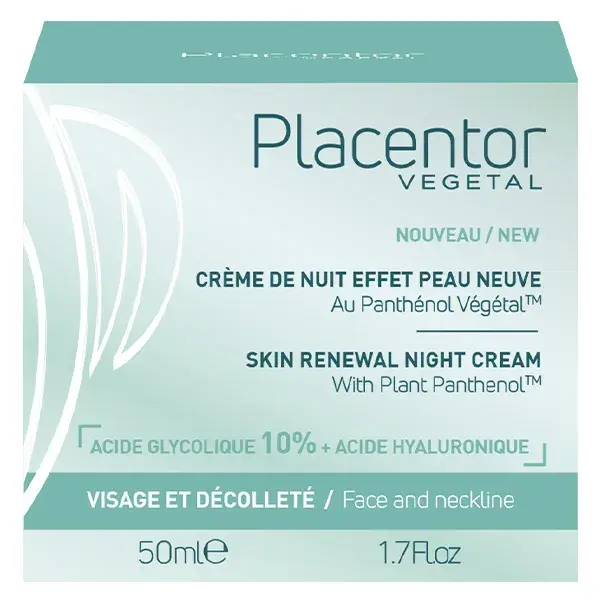 Placentor Creme Noturno à Base de Plantas para um Efeito Renovador da Pele 50ml