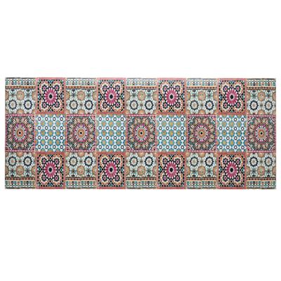 Tapis vinyle effet mosaïque