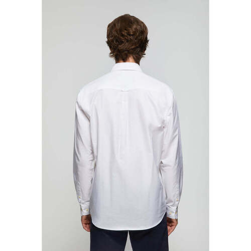 Polo Club - BLOCK FRAME OXFORD SHIRT Blanco