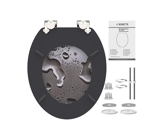 SCHÜTTE MDF-WC-Sitz »Grey Steel«