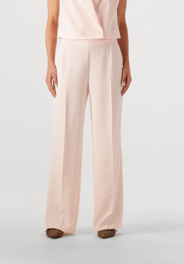 lichtroze dante6 wijde broek fabri elasticated wide leg pants