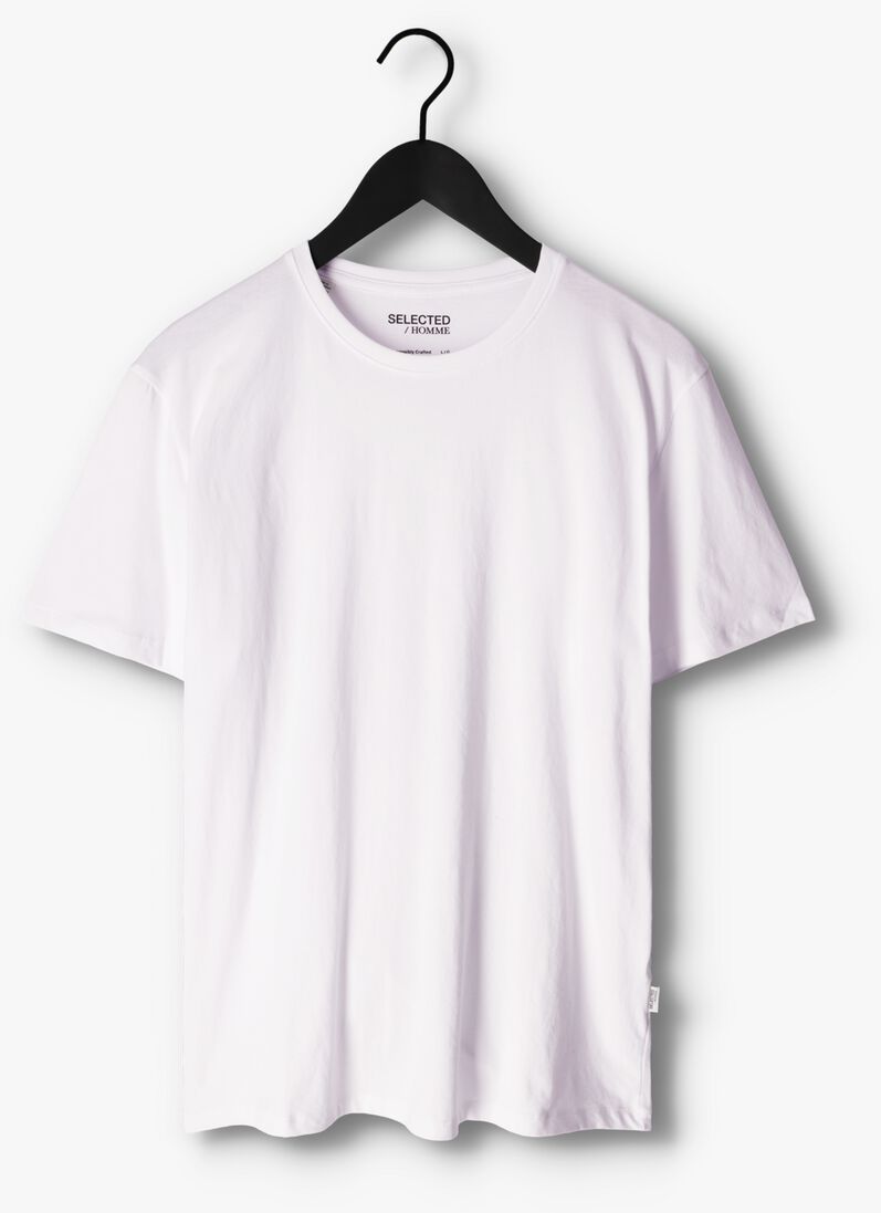 SELECTED HOMME witte selected homme t-shirt slhaspen ss o-neck tee