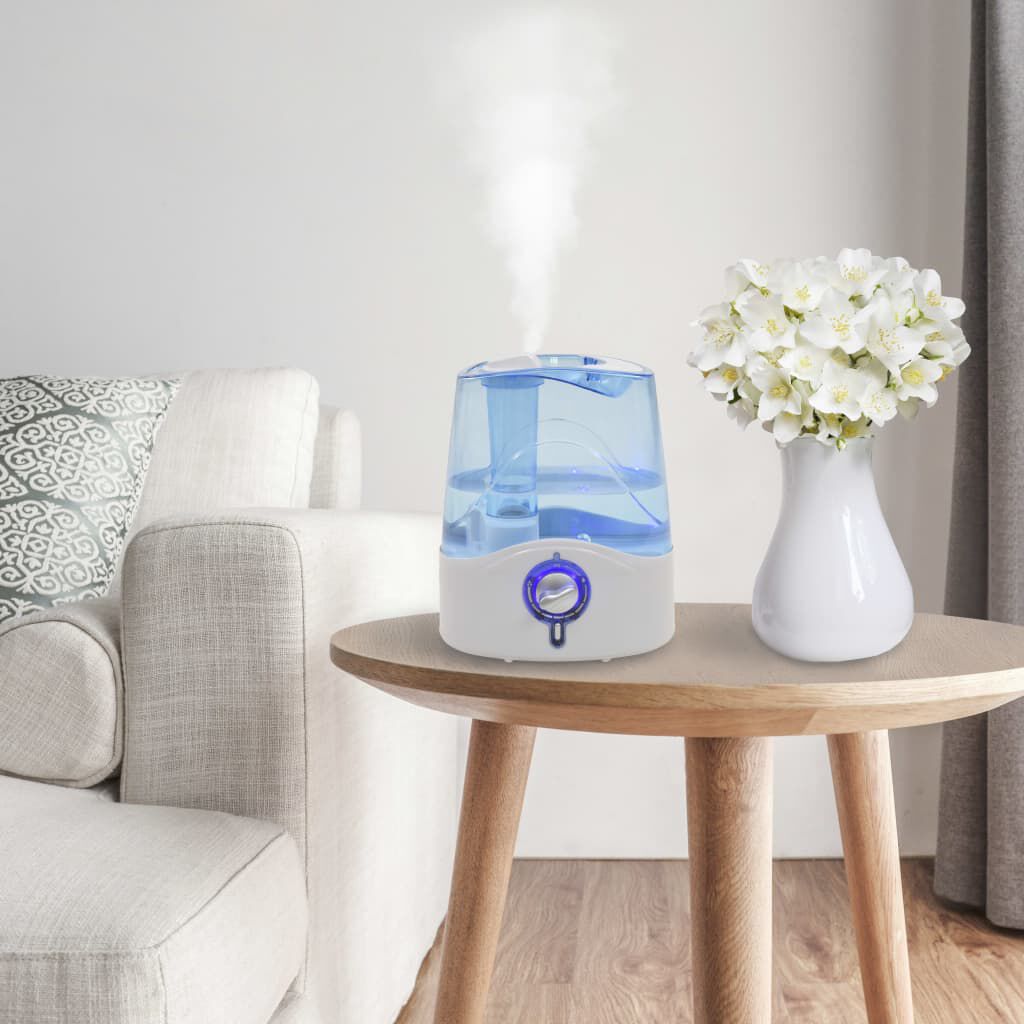 vidaXL Ultrasone luchtbevochtiger met mist en licht, 6 L, 300 ml/u