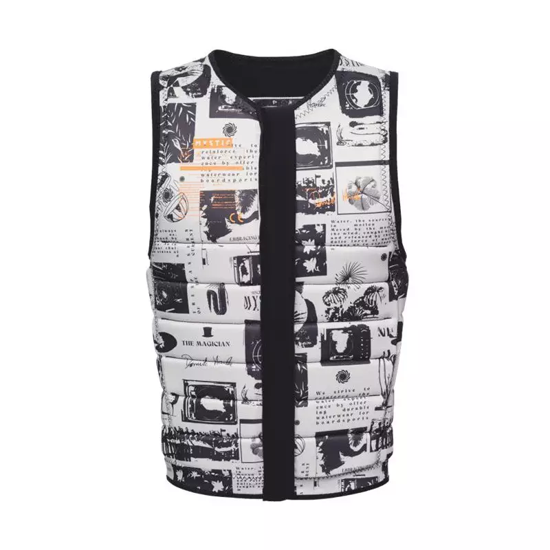 Gilet impact MYSTIC The Dom Frontzip Wake Black