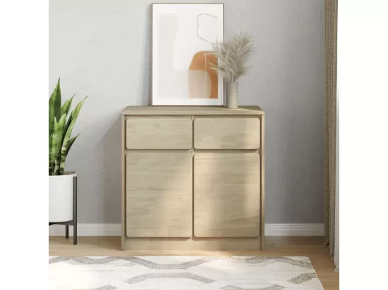 Buffet SAUDA chêne 80x43x75,5 cm bois massif de pin
