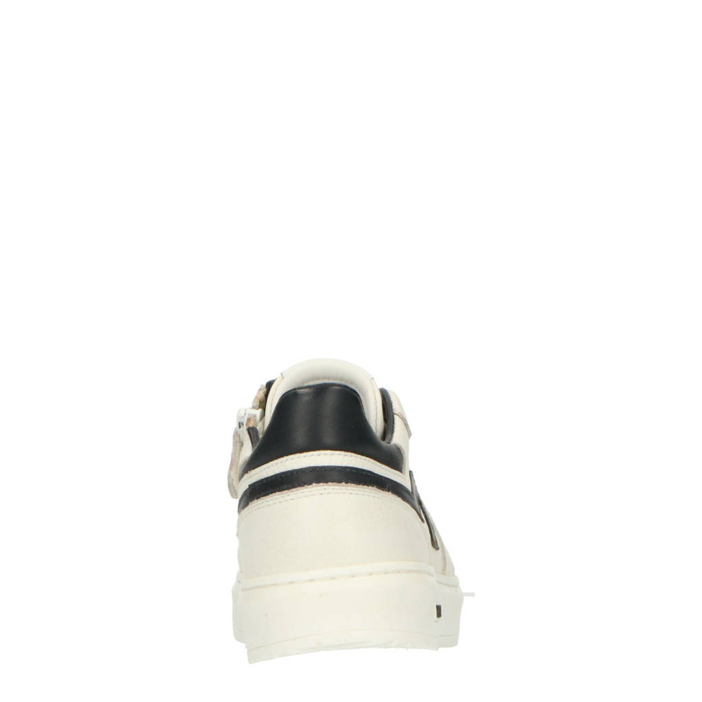 Hip leren sneakers wit