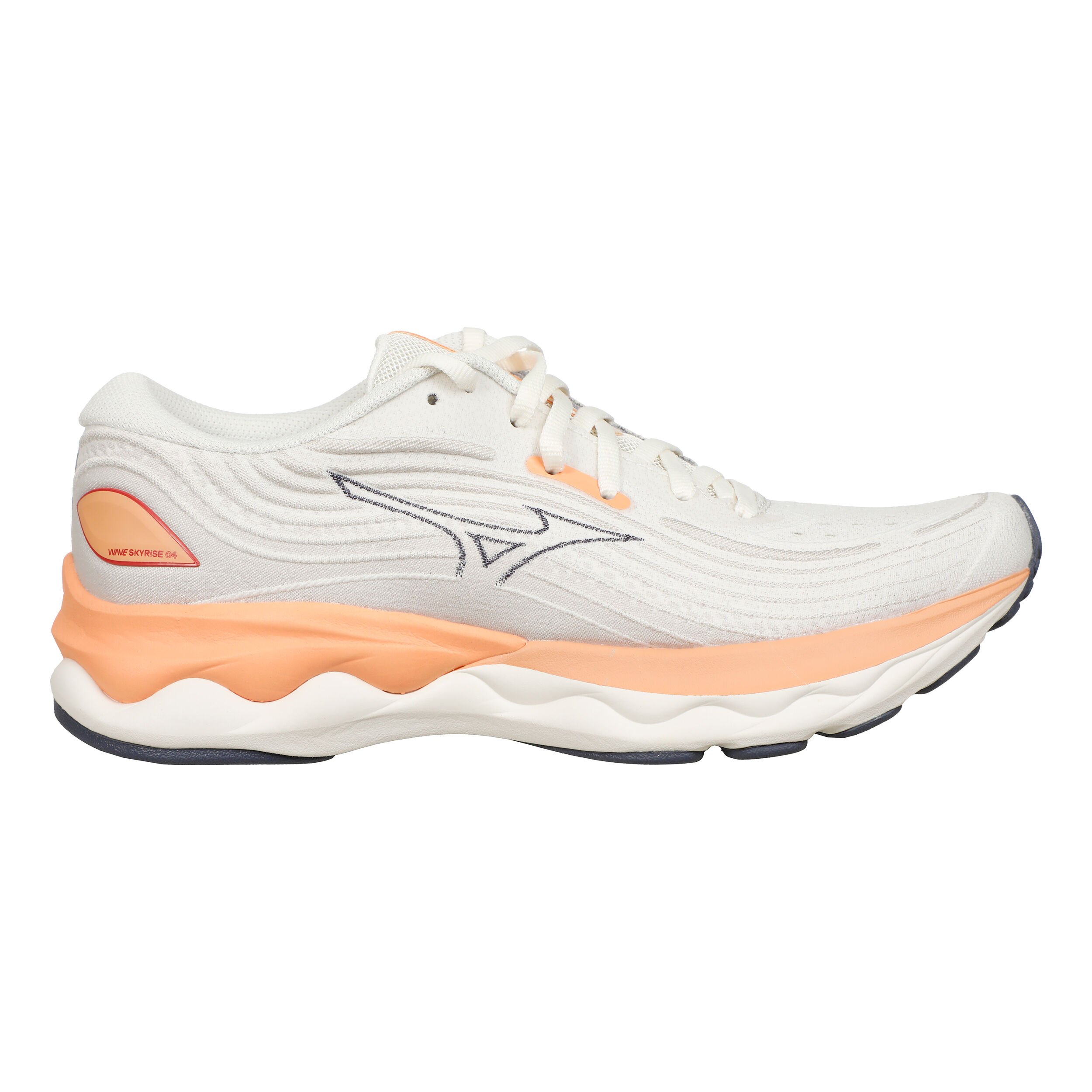 Mizuno Wave Skyrise 4 Chaussure De Running Sans Stabilisateurs Femmes - Blanc , Corail