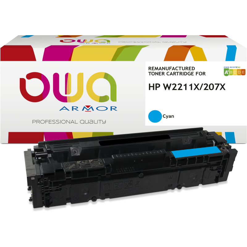 Toner remanufacturé OWA - haute capacité - pour HP W2211X