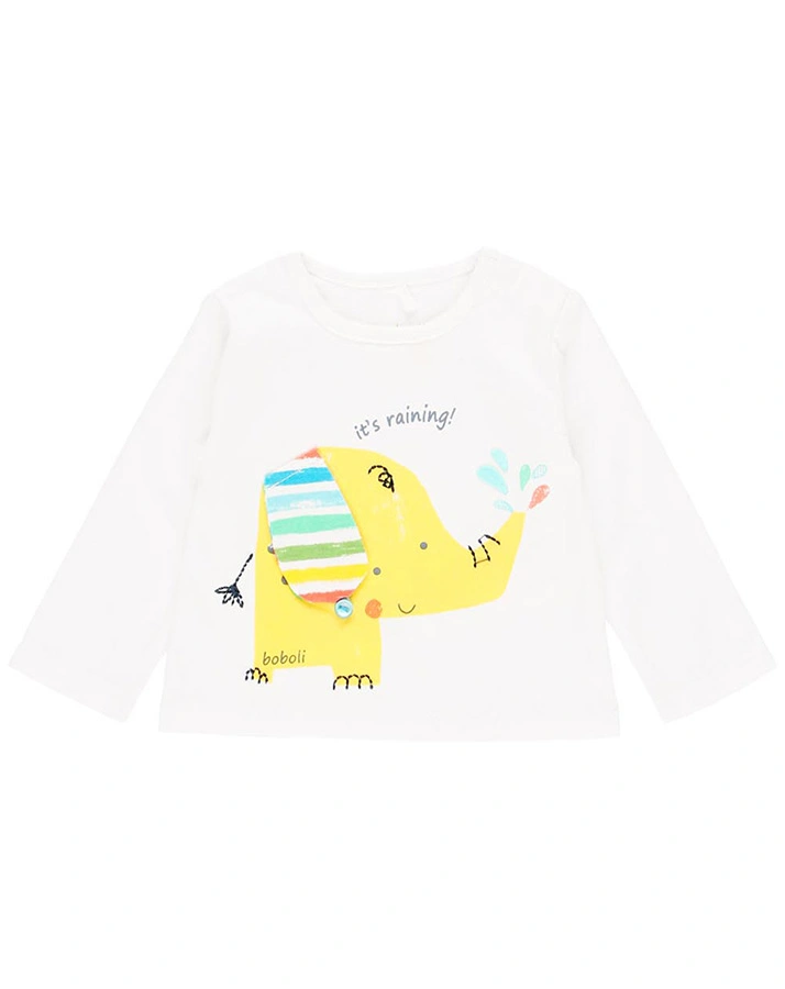 Langarmshirt ELEPHANT WALK in weiß