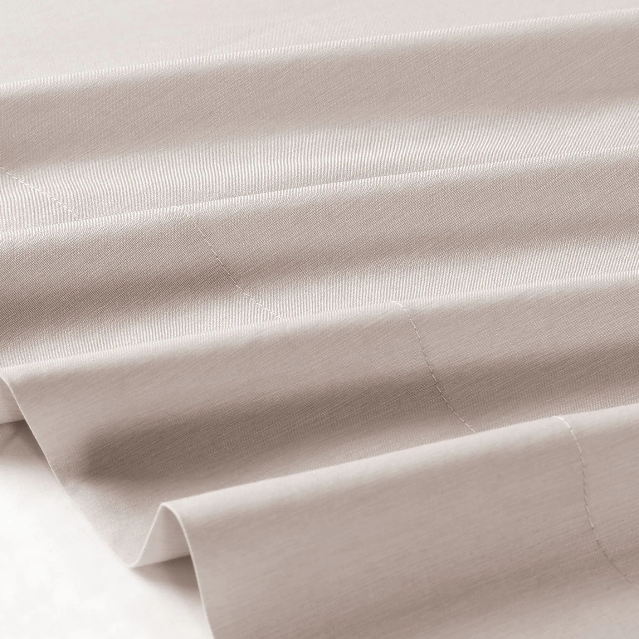 Origami Maison Ensemble Draps en Bambou Lit Simple - Crème