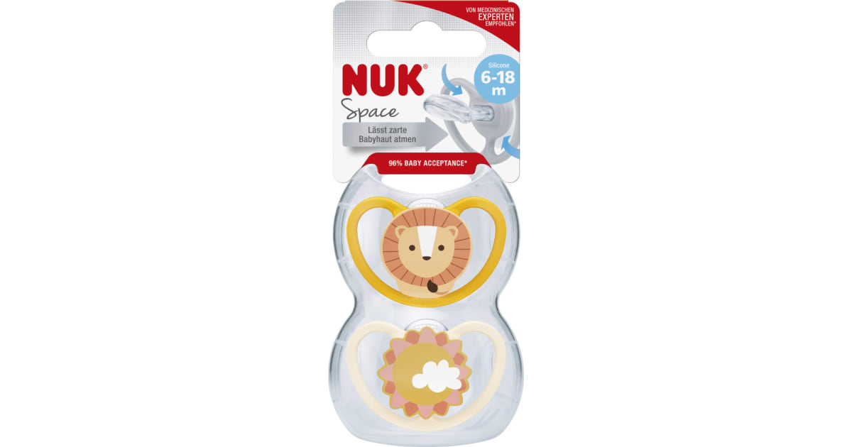 NUK Silikon-Beruhigungssauger Freestyle Gr. 2 2er-Packung