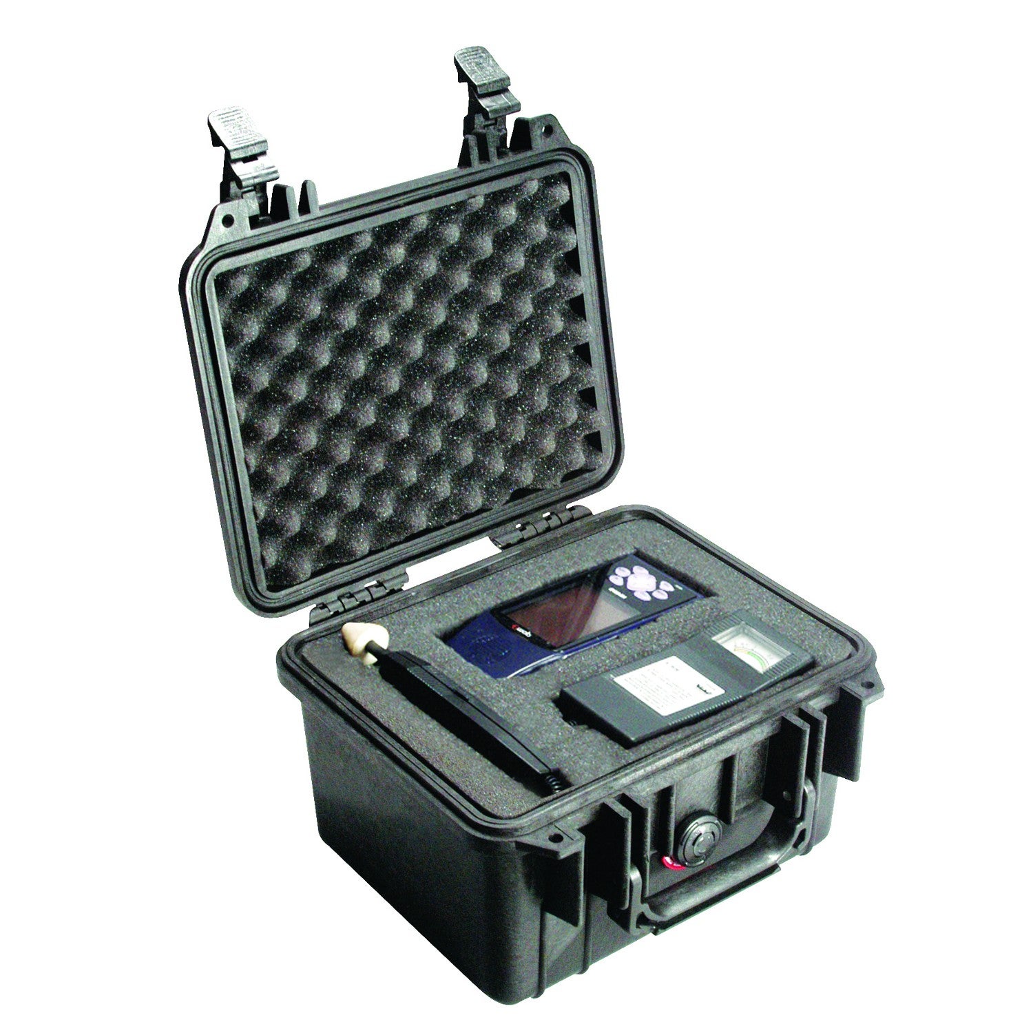 Peli 1300 BKF flightcase zwart met schuim 251x178x155 mm