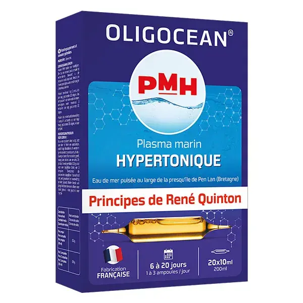 Plasma Marinho Hipertônico Oligocean PMH - 20 ampolas