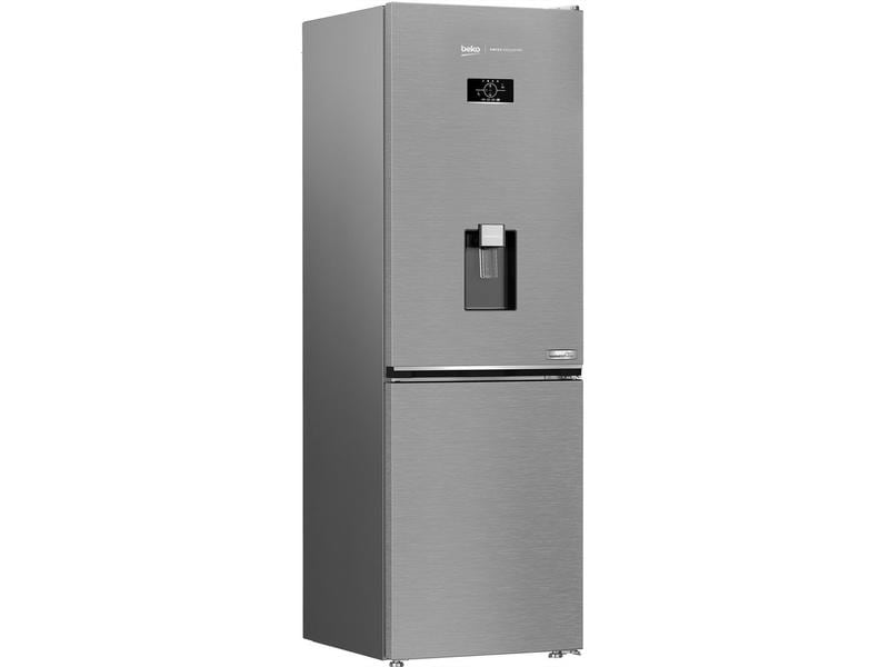 Beko Kühl-Gefrierkombination KG510 Grau, Rechts, Wechselbar Kombigerät mit Kühlschrank und Gefrierschrank