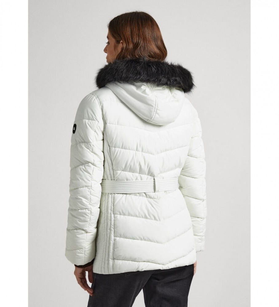 Jaqueta curta Mera da Pepe Jeans, cor off-white