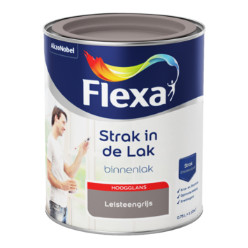 Flexa Strak in de Lak binnenlak hoogglans leisteengrijs 750 ml