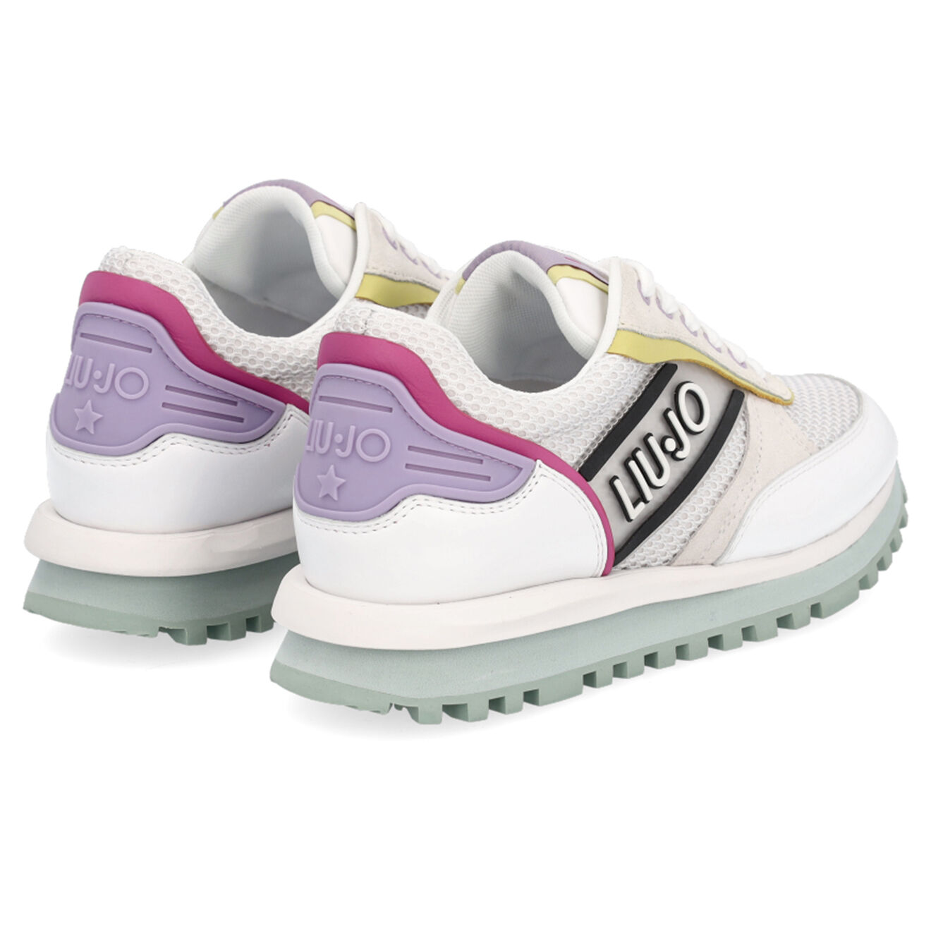 Liu-Jo Sneakers en Cuir & Textile Warina blanc/multicolore