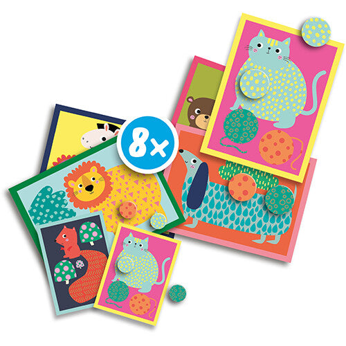 Ses creative knutselset dierenprint stickers