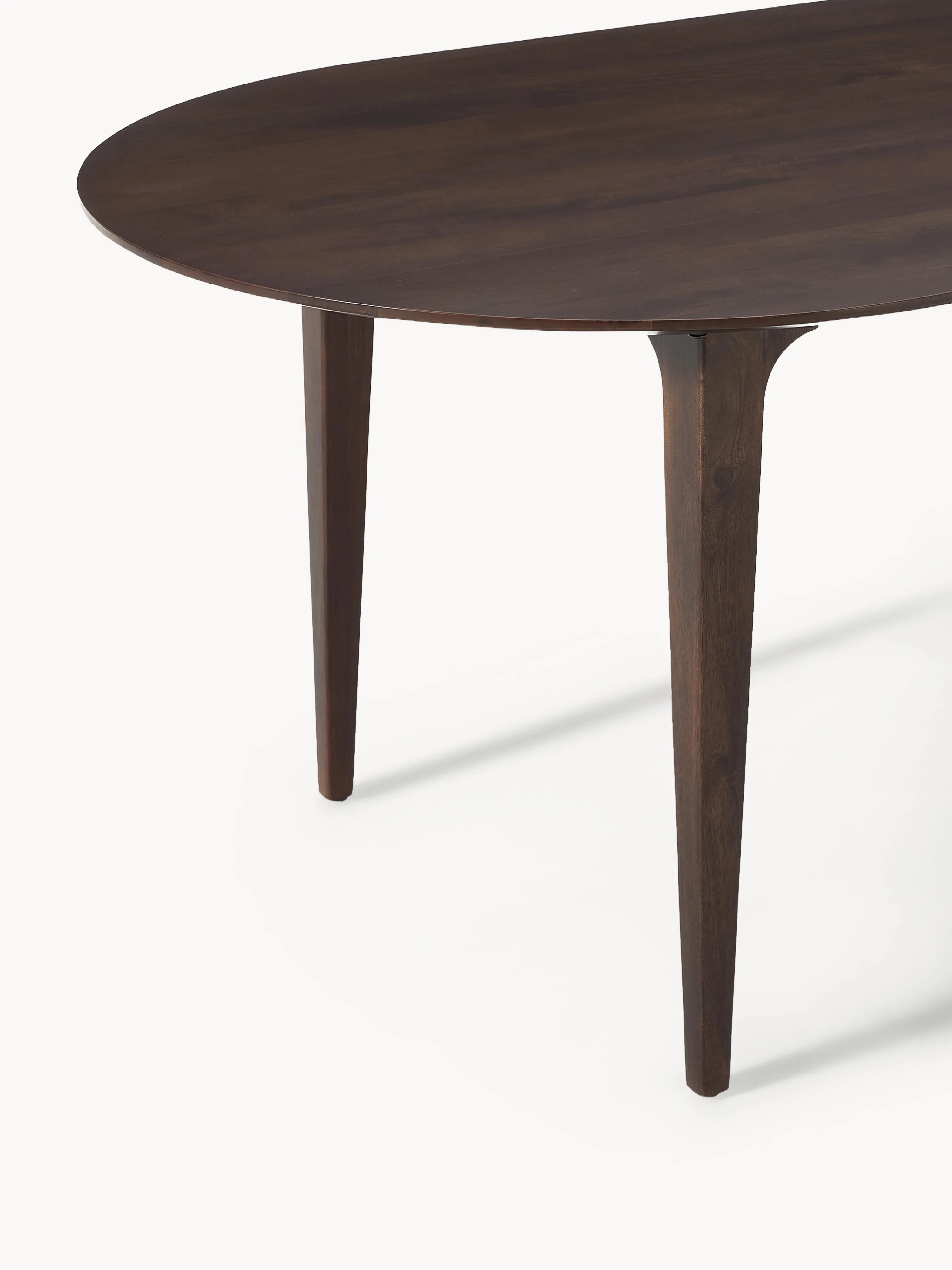Ovale eettafel Archie van mangohout, in verschillende formaten