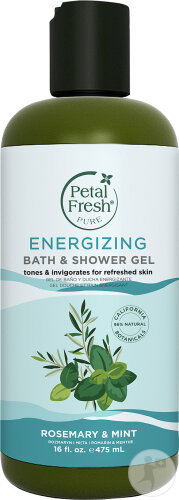 Petal Fresh Pure Energizing Bath & Shower Gel Gel Douche Énergisant Romarin Et Menthe 475ml