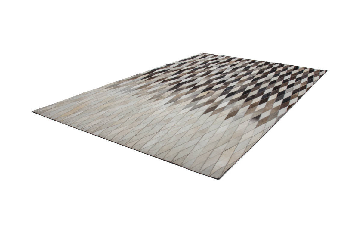 Lederteppich LAVISH 510 - grau - 120x170 cm