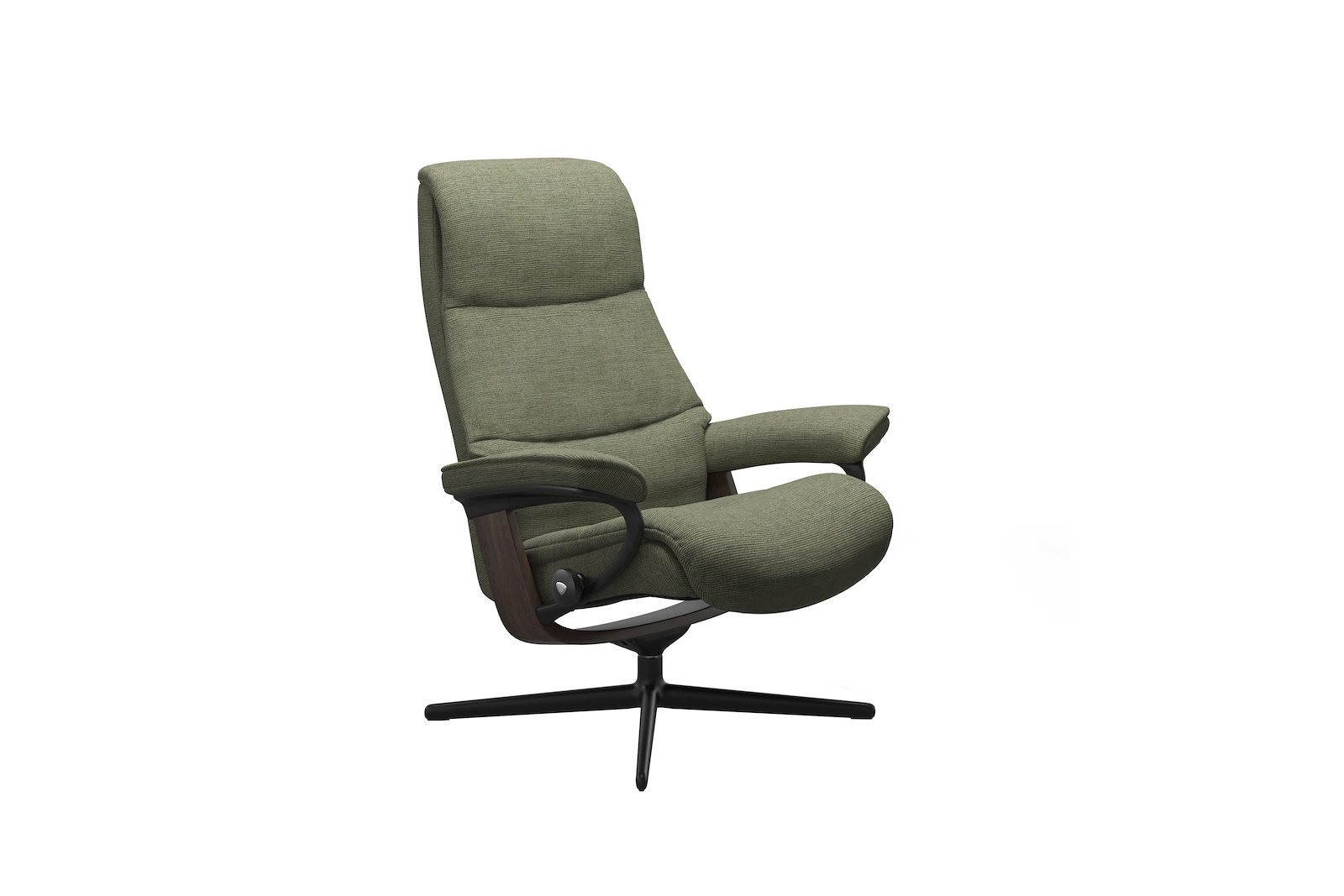 View (M) Lenestol Tekstil Jasmine Dark Green - Sort Cross - Wengebeiset