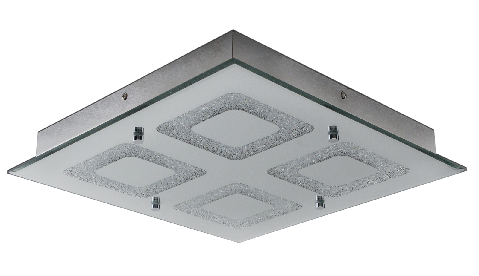 LED-Deckenleuchte MIRROR - Chrom - 36 cm breit