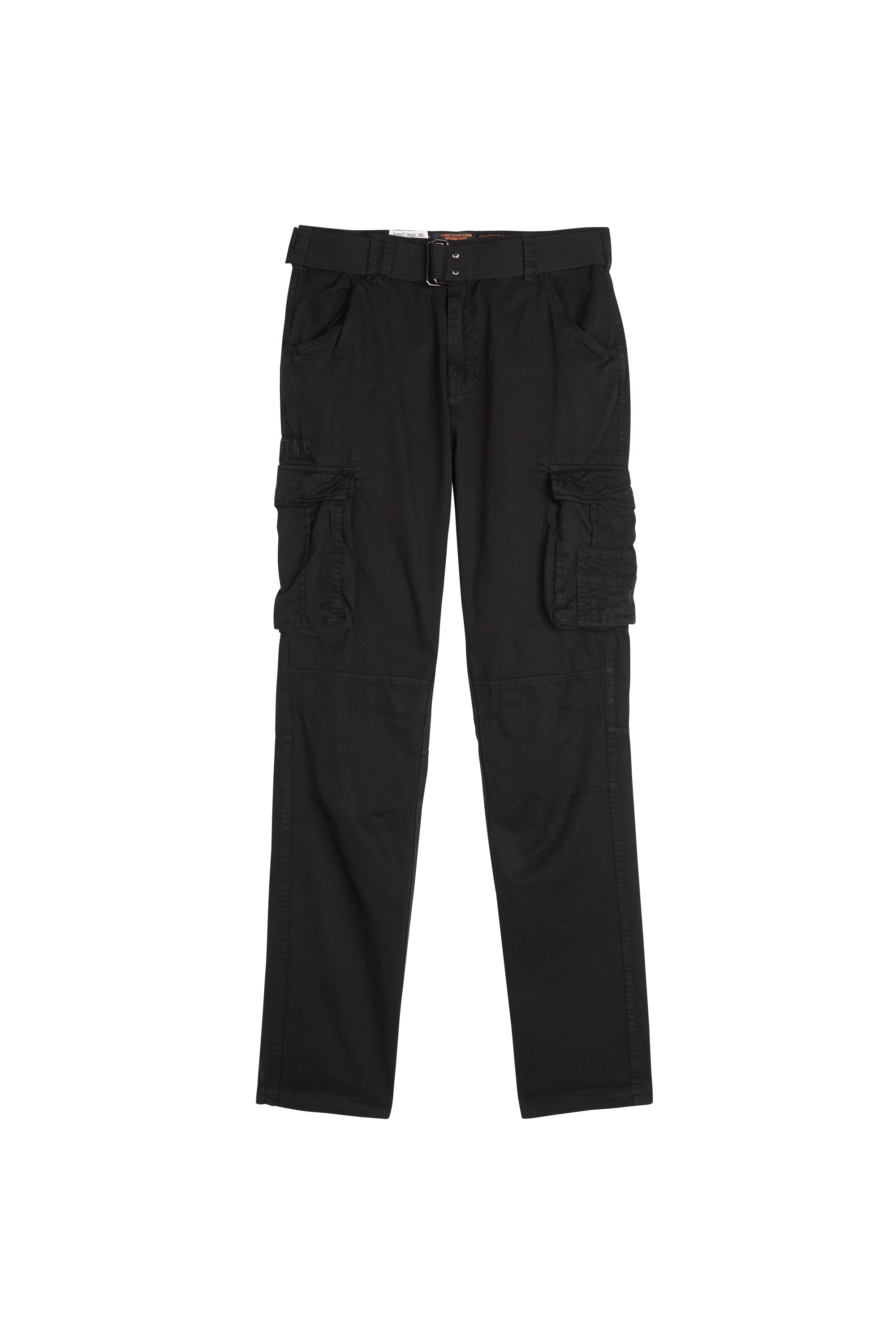 SCHOTT Pantalon treillis ceinturé  Noir