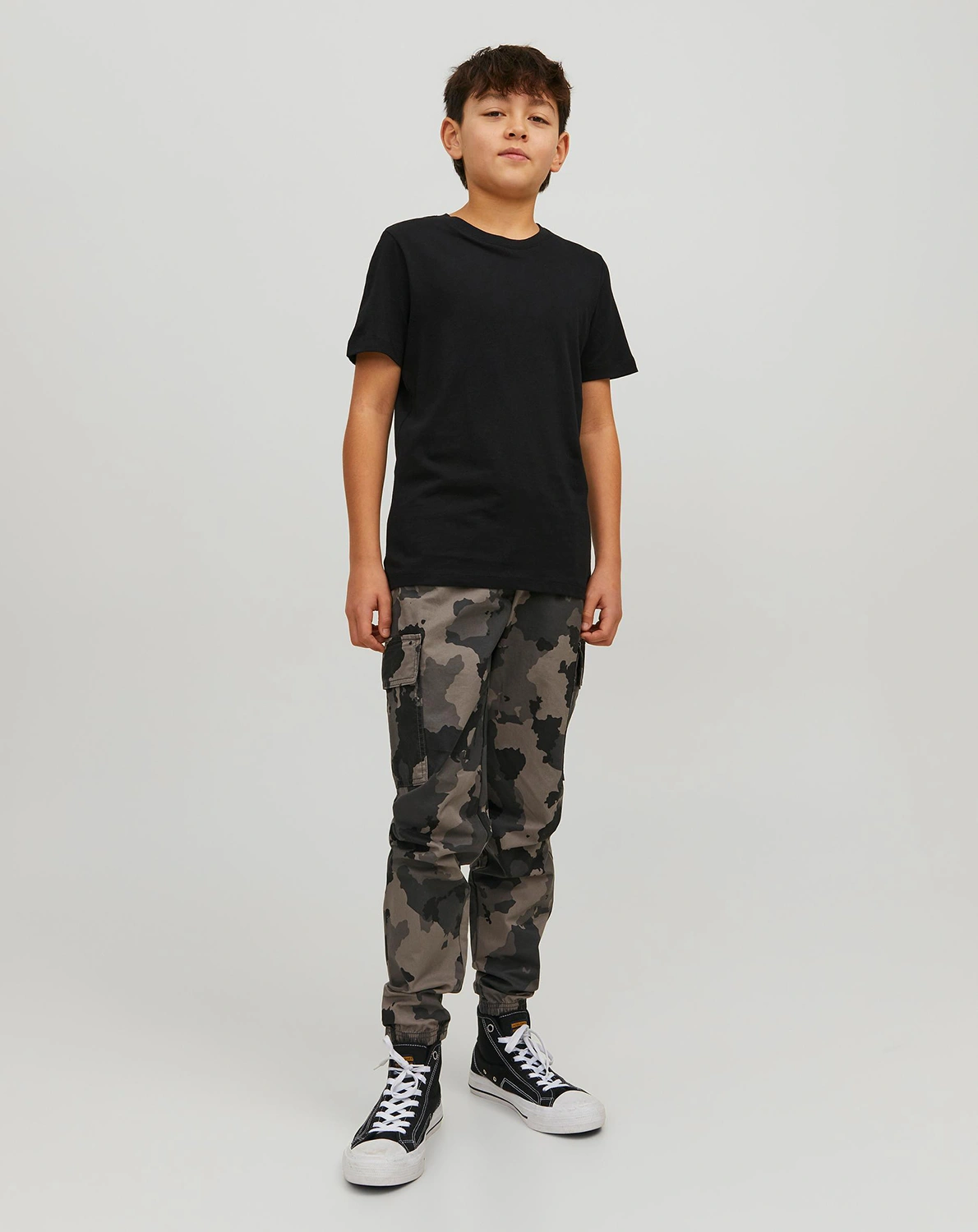 T-Shirt JJEORGANIC BASIC in black