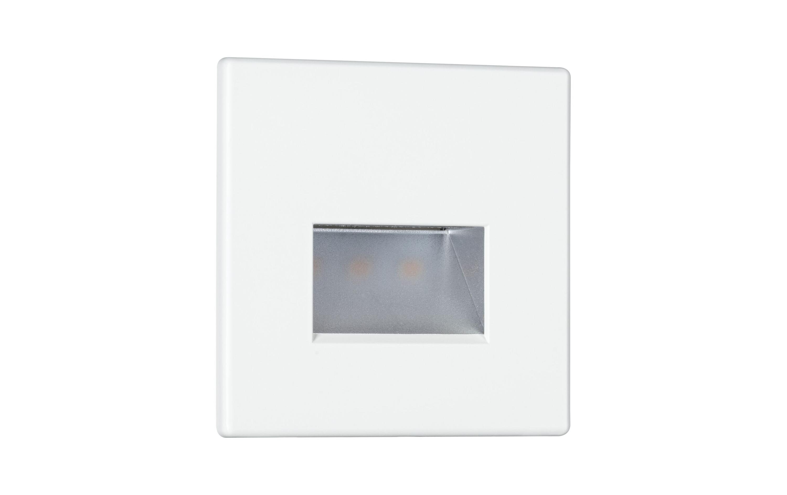 Wandeinbauleuchte LED Edge Quadro, 1.2W, 2700K, WeissEinbauleuchte