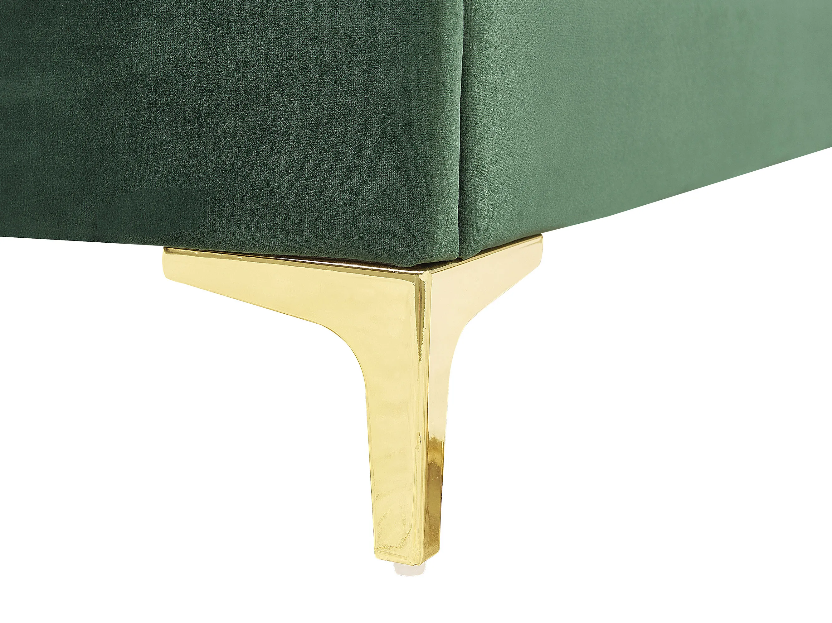 Bed Fluweel LIMOUX 180 x 200 cm Donkergroen